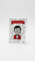 Professor Mitch Badge Enamel Pin Packaging